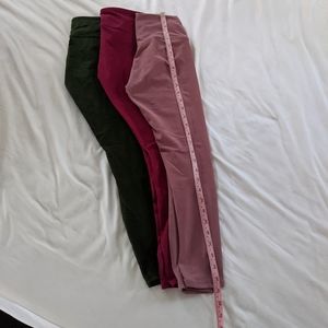 Lot of 3 fabletics 7/8 leggings XXS